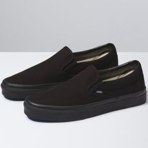 Black Slip-on Vans